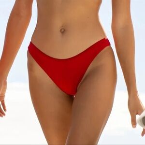 Kenny Flowers The Cali Sporty Bikini Bottoms Red Women's NWT